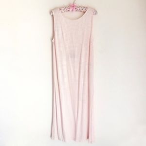 Reformation Laguna Pink Plaid Low Back Tunic Dress